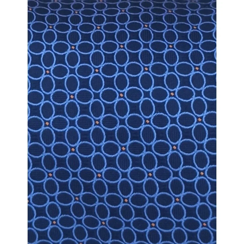 CHARLES TYRWHITT Blue Geometric Silk Tie ENGLAND 59